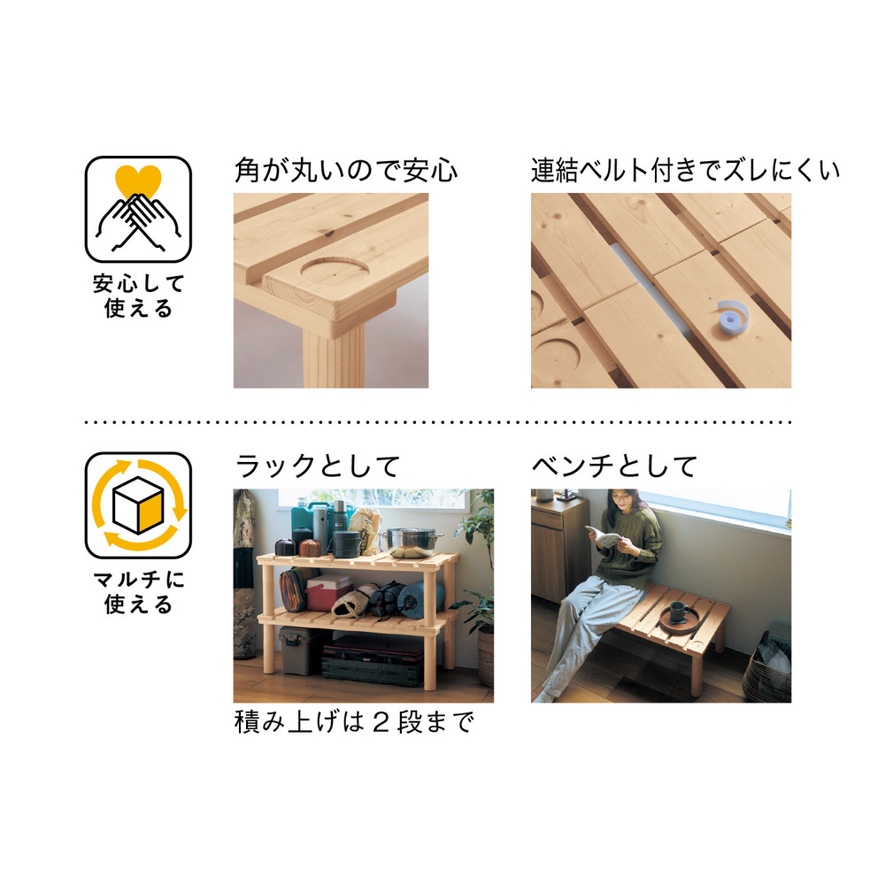 �ȒP�ɑg�ݑւ����ł��鍂�������x�b�h�p�ۏd��