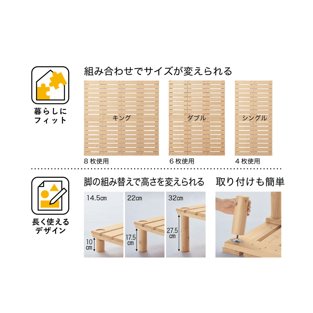 �ȒP�ɑg�ݑւ����ł��鍂�������x�b�h�g�ݍ��킹��