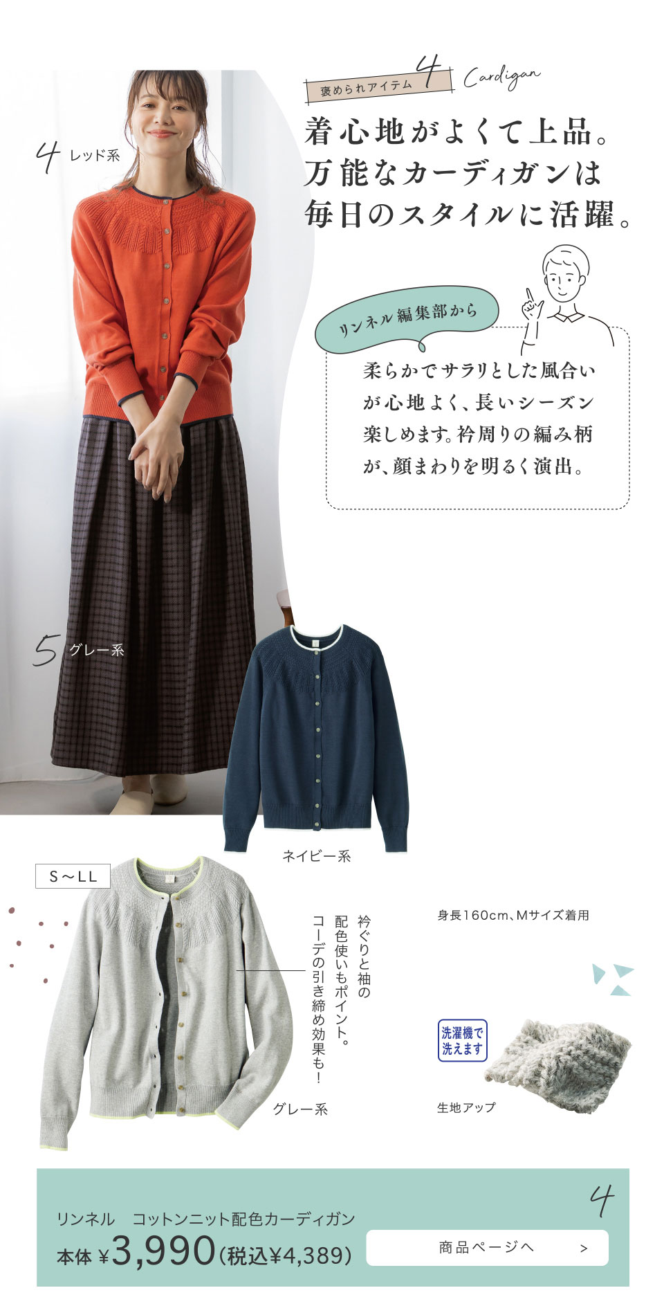 J߂ACe 4 Cardigan Sn悭ďiB\ȃJ[fBK͖̃X^CɊB